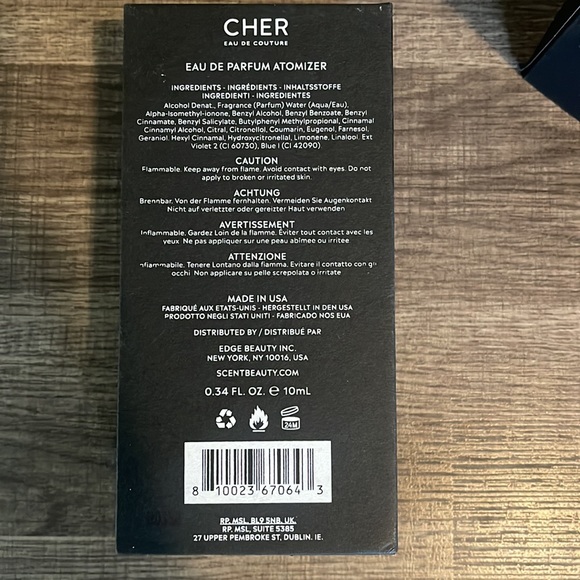 NEW CHER EAU DE COUTURE PARFUM ATOMIZER 0.34 Fl OZ - Picture 3 of 3